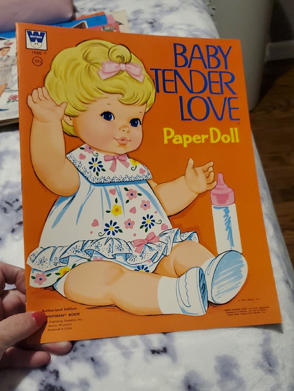 Baby Tender Love Paper Doll Vintage Style Orange Cover